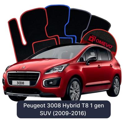 Velurové autokoberce OMEVO pro Peugeot 3008 Hybrid T8 1 gen SUV (2009-2016)