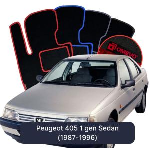 Velurové autokoberce OMEVO pro Peugeot 405 1 gen Sedan (1987-1996)