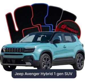 Velurové autokoberce OMEVO pro Jeep Avenger Hybridní 1 gen SUV (2023-2026)