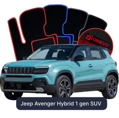 Velurové autokoberce OMEVO pro Jeep Avenger Hybridní 1 gen SUV (2023-2026)