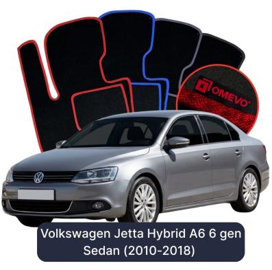 Velurové autokoberce OMEVO pro Volkswagen Jetta Hybridní A6 6 gen Sedan (2010-2018)