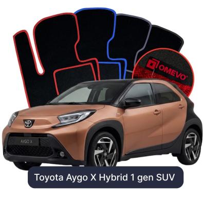 Velurové autokoberce OMEVO pro Toyota Aygo X Hybridní 1 gen SUV (2022-2026)