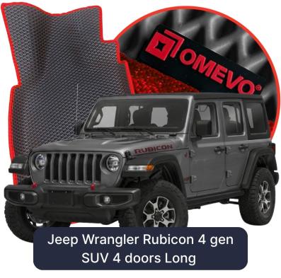 EVA autokoberce OMEVO pro Jeep Wrangler Rubicon 4 gen SUV 4 dveře Long (2017-2026)