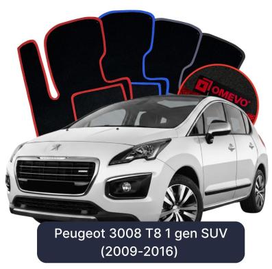 Velurové autokoberce OMEVO pro Peugeot 3008 T8 1 gen SUV (2009-2016)