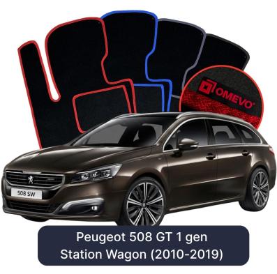 Velurové autokoberce OMEVO pro Peugeot 508 GT 1 gen Kombi (2010-2019)