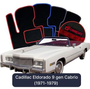 Velurové autokoberce OMEVO pro Cadillac Eldorado 9 gen Cabrio (1971-1979)