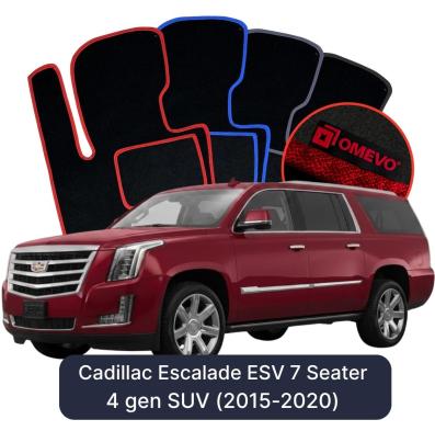 Velurové autokoberce OMEVO pro Cadillac Escalade ESV 7 místný 4 gen SUV (2015-2020)