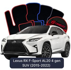 Velurové autokoberce OMEVO pro Lexus RX F-Sport AL20 4 gen SUV (2015-2022)
