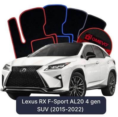 Velurové autokoberce OMEVO pro Lexus RX F-Sport AL20 4 gen SUV (2015-2022)