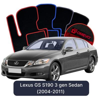 Velurové autokoberce OMEVO pro Lexus GS S190 3 gen Sedan (2004-2011)