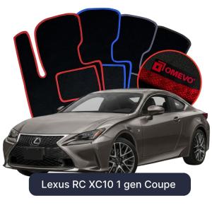 Velurové autokoberce OMEVO pro Lexus RC XC10 1 gen Kupé (2014-2025)