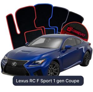 Velurové autokoberce OMEVO pro Lexus RC F Sport 1 gen Kupé (2014-2025)