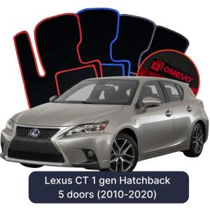 Velurové autokoberce OMEVO pro Lexus CT 1 gen Hatchback 5 dveří (2010-2020)