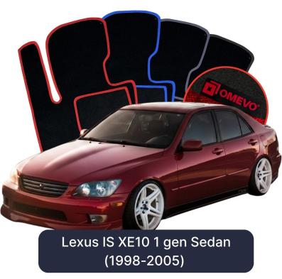 Velurové autokoberce OMEVO pro Lexus IS XE10 1 gen Sedan (1998-2005)