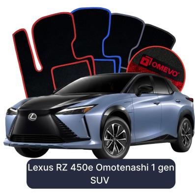 Velurové autokoberce OMEVO pro Lexus RZ 450e Omotenashi 1 gen SUV (2022-2025)