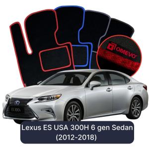 Velurové autokoberce OMEVO pro Lexus ES 300H 6 gen Sedan (2012-2018)