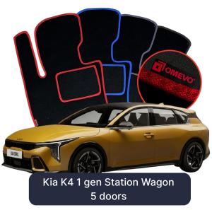 Velurové autokoberce OMEVO pro Kia K4 1 gen Kombi 5 dveří (2023-2026)