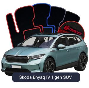 Velurové autokoberce OMEVO pro Škoda Enyaq IV 1 gen SUV (2020-2025)