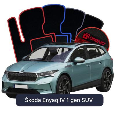 Velurové autokoberce OMEVO pro Škoda Enyaq IV 1 gen SUV (2020-2025)