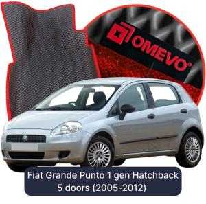 OMEVO 5D Pro Koberečky do Fiat Grande Punto 1 gen Hatchback 5 dveří (2005-2012)