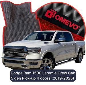 OMEVO 5D Pro Koberečky do Dodge Ram 1500 Laramie Crew Cab 5 gen Pick-up 4 dveře (2019-2025)