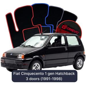 Velurové autokoberce OMEVO pro Fiat Cinquecento 1 gen Hatchback 3 dveře (1991-1998)