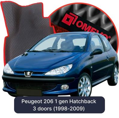 EVA autokoberce OMEVO pro Peugeot 206 1 gen Hatchback 3 dveře (1998-2009)