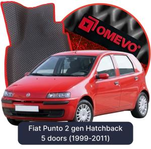 OMEVO 5D Pro Koberečky do Fiat Punto 2 gen Hatchback 5 dveří (1999-2011)
