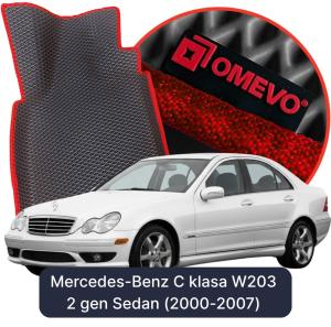 OMEVO 5D Pro Koberečky do Mercedes-Benz C třída W203 2 gen Limousine (2000-2007)