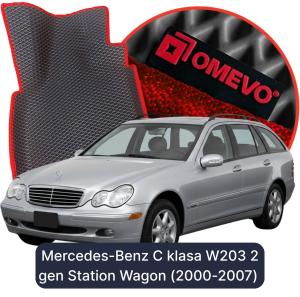 OMEVO 5D Pro Koberečky do Mercedes-Benz C klasa W203 2 gen Kombi (2000-2007)