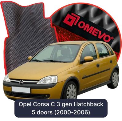 EVA autokoberce OMEVO pro Opel Corsa C 3 gen Hatchback 5 dveří (2000-2006)