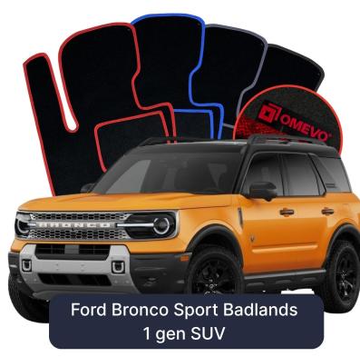 Velurové autokoberce OMEVO pro Ford Bronco Sport Badlands 1 gen SUV (2020-2026)
