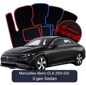 Velurové autokoberce OMEVO pro Mercedes-Benz CLA 250+EQ 3 gen Sedan (2025-2026)