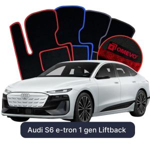 Velurové autokoberce OMEVO pro Audi S6 e-tron 1 gen Liftback (2024-2026)