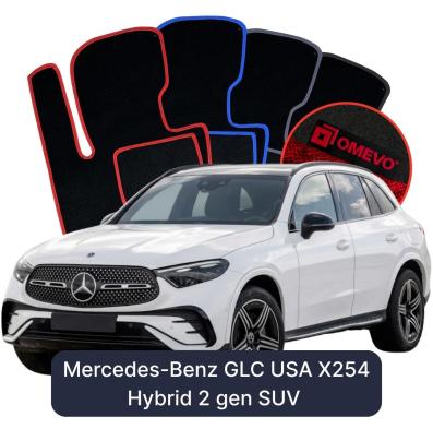 Velurové autokoberce OMEVO pro Mercedes-Benz GLC USA X254 Hybrid 2 gen SUV (2022-2026)