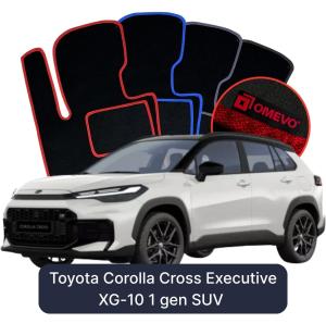Velurové autokoberce OMEVO pro Toyota Corolla Cross Executive XG-10 1 gen SUV (2020-2026)