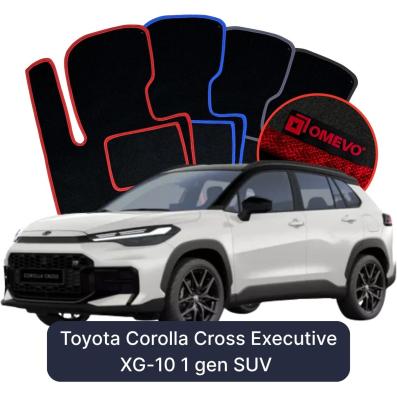 Velurové autokoberce OMEVO pro Toyota Corolla Cross Executive XG-10 1 gen SUV (2020-2026)