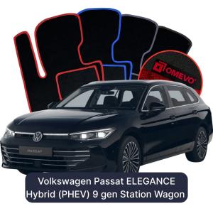 Velurové autokoberce OMEVO pro Volkswagen Passat ELEGANCE Hybridní (PHEV) 9 gen Kombi (2024-2026)