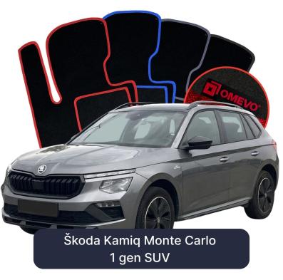 Velurové autokoberce OMEVO pro Škoda Kamiq Monte Carlo 1 gen SUV (2019-2026)