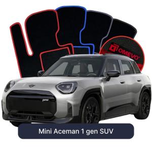 Velurové autokoberce OMEVO pro Mini Aceman 1 gen SUV (2024-2027)