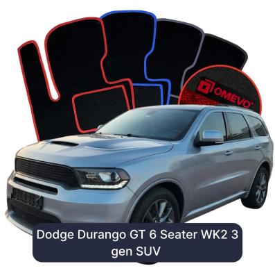 Velurové autokoberce OMEVO pro Dodge Durango GT 6 místný WK2 3 gen SUV (2010-2026)