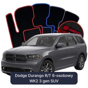 Velurové autokoberce OMEVO pro Dodge Durango R/T 6 místný WK2 3 gen SUV (2010-2026)