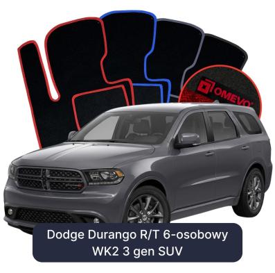 Velurové autokoberce OMEVO pro Dodge Durango R/T 6 místný WK2 3 gen SUV (2010-2026)