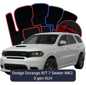 Velurové autokoberce OMEVO pro Dodge Durango R/T 7 místný WK2 3 gen SUV (2010-2026)