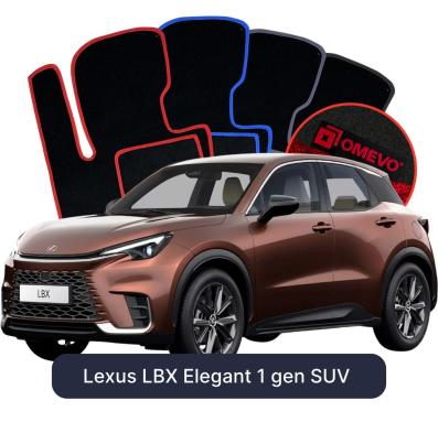 Velurové autokoberce OMEVO pro Lexus LBX Elegant 1 gen SUV (2023-2026)