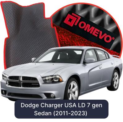 Velurové autokoberce OMEVO pro Dodge Charger USA LD 7 gen Sedan (2011-2023)
