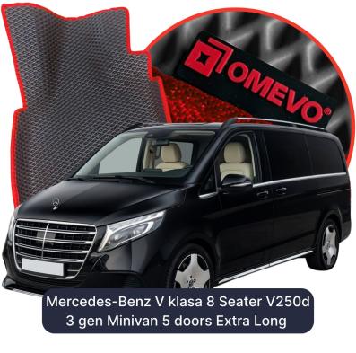 EVA autokoberce OMEVO pro Mercedes-Benz V klasa 8 místný V250d 3 gen Minivan 5 dveří Extra Long (2015-2026)