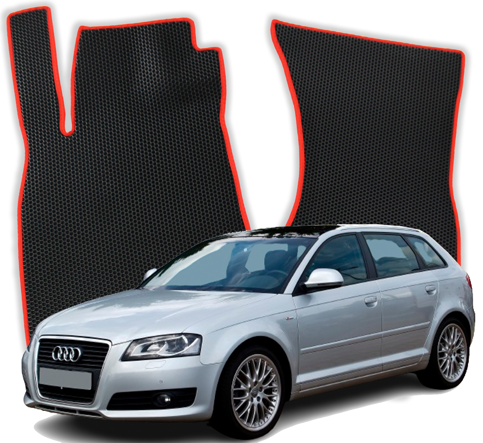 OMEVO EVA Koberečky pro Audi A3 S-Line 8P 2 gen Hatchback 5 dveří (2003-2013)