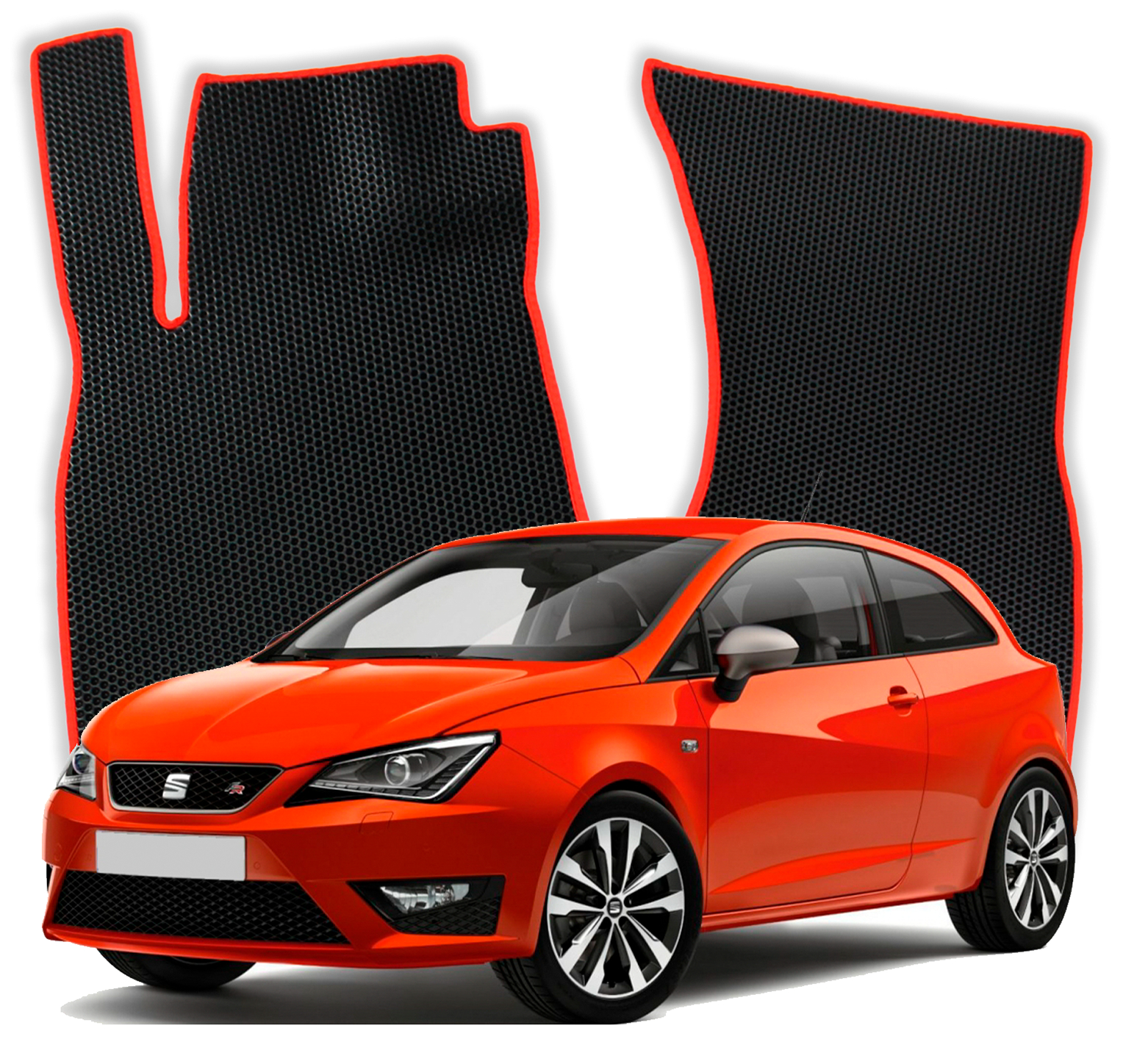 OMEVO EVA Koberečky pro Seat Ibiza 6J 4 gen Hatchback 3 dveře (2008-2017)