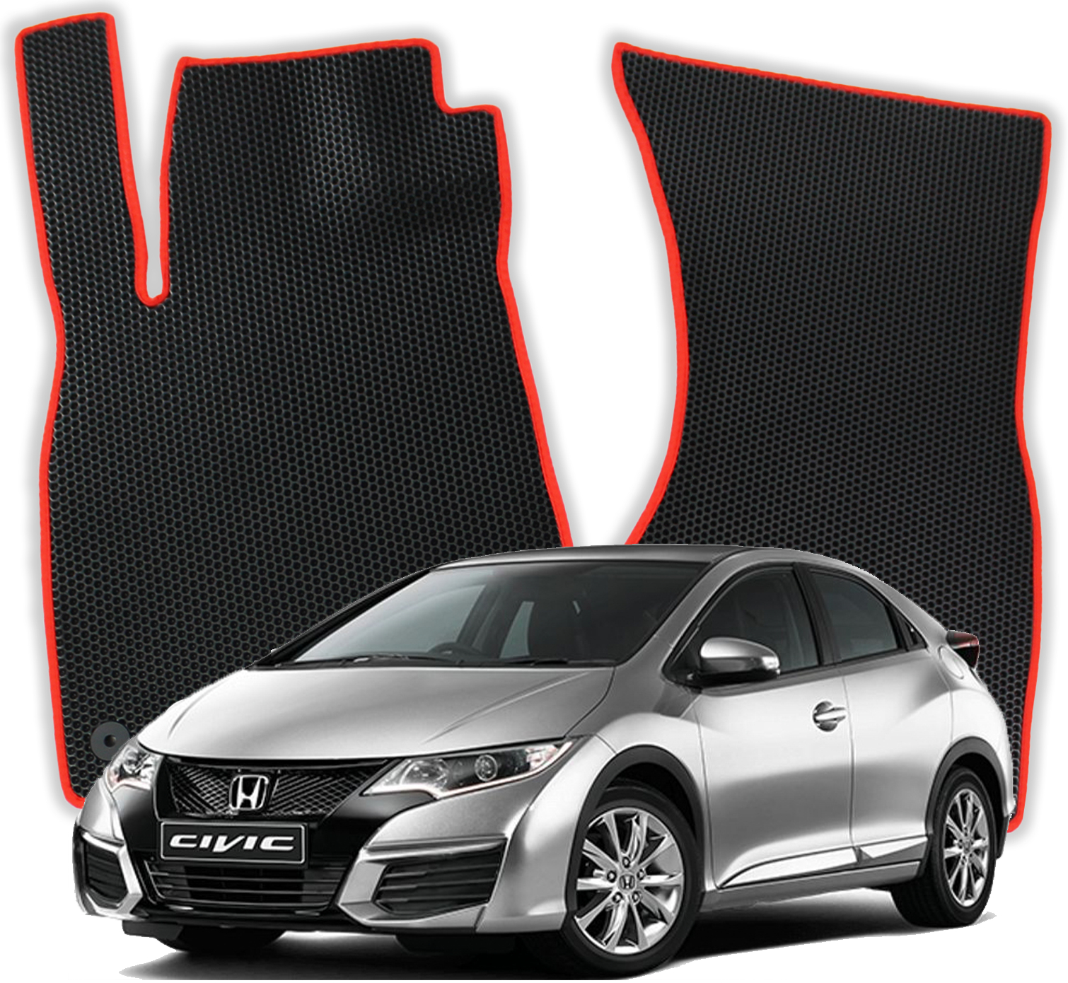 OMEVO EVA Koberečky pro Honda Civic 9 gen Hatchback 5 dveří (2011-2016)